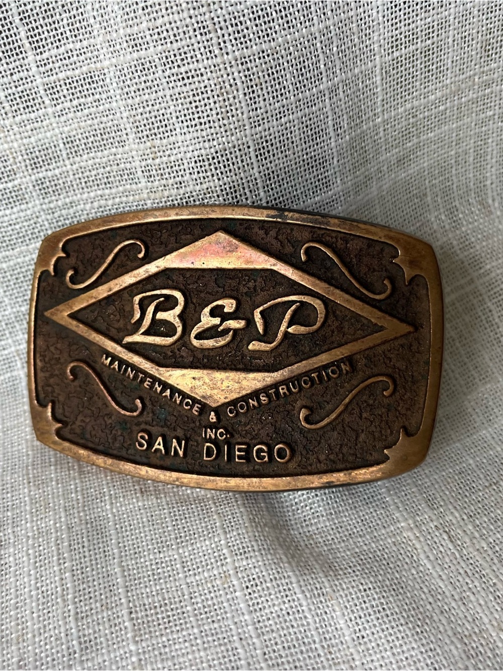 80s Bronze Belt Buckle